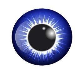 eye, pupil, iris, vector symbol icon design. Beautiful illustrat