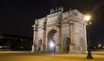 Fototapeta na wymiar The Triumphal Arch of Carrousel, Paris, France.