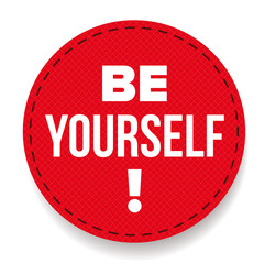 Be Yourself vector labbel