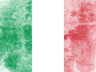 Grunge flag of Italy.