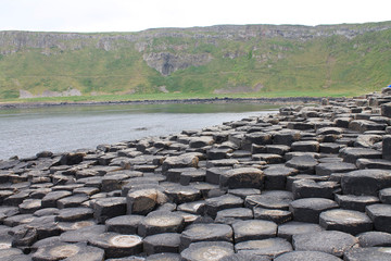 Rugged Coast of Giant's Causeway, Northern Ireland