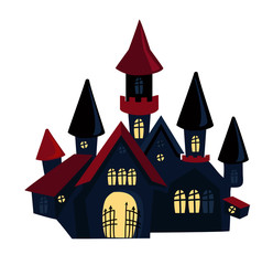 Happy Halloween sinister house vampire haven.