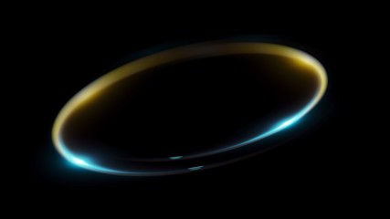 Circular lens flare. Abstract rotational galaxy. Beautiful ellipse border. Luxury shining hole. 
Rotational lines. Power energy element. Space for message. Abstract ring background.