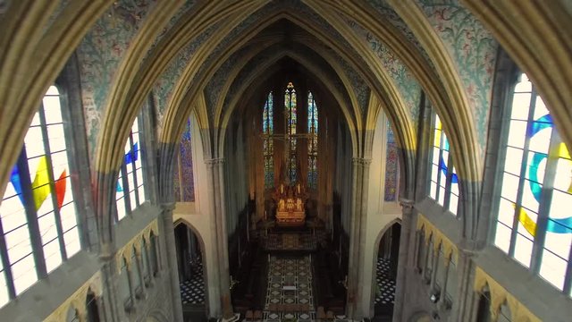 Inside the cathedral