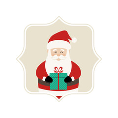 Santa claus in lovely frame