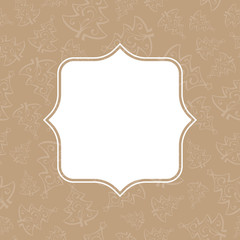 Christmas Tree Seemless Pattern with Frame