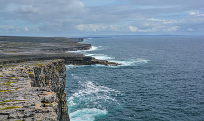 Scenic cliffs of Inishmore, Aran Islands, Ireland