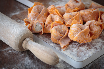 Home made tortellini