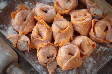Home made tortellini