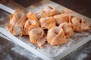 Home made tortellini