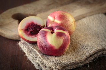 Fresh white peach