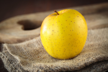 fresh yellow apple