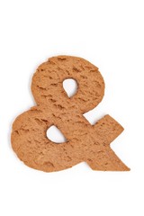gingerbread letter - and