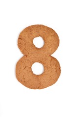 gingerbread letter, number - eight