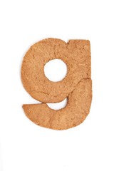 gingerbread letter - g