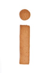 gingerbread letter - j