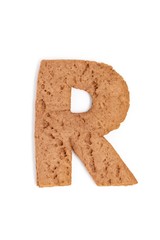 gingerbread letter - R