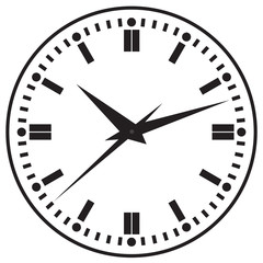 Image clock dial. Scheme relations and arrows denote time.