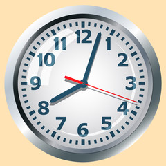 Image clock dial. Scheme relations and arrows denote time.