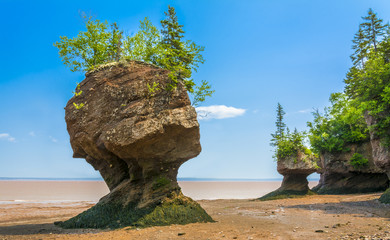 Hopewell Rocks - Located on the Bay of Fundy, New Brunswick, Canada.