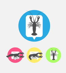 Crayfish Silhouettes