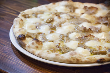 food, pizza, cheese, gourmet, meal, dinner