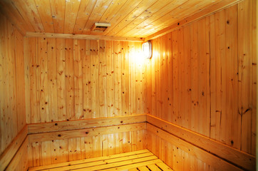 Empty Sauna room background