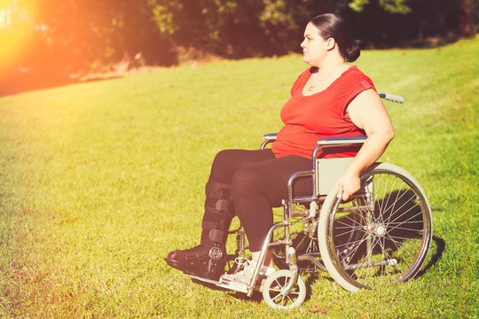 Woman In Wheelchair