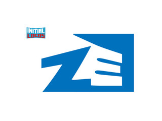ZE Initial Logo for your startup venture
