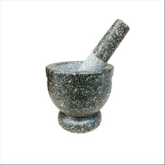 Mortar isolated on white