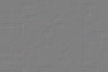 Abstract gray square brick pattern on gray background, illustration, copy space for text