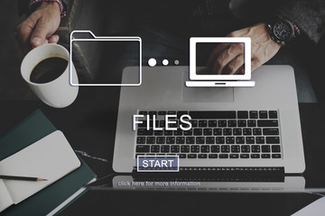 Files Data Information Message Network Share Concept