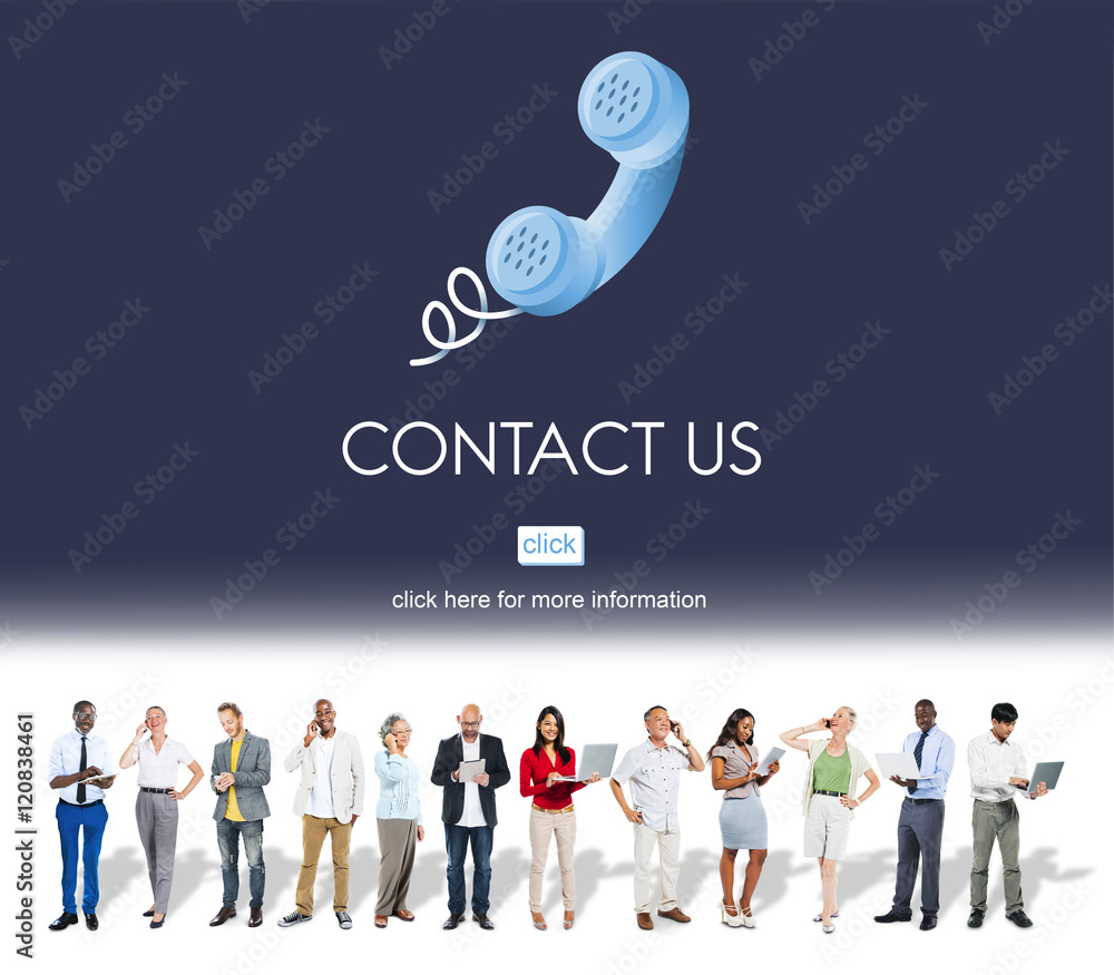 Sticker contact us customer care assistance help service concept - Stickers