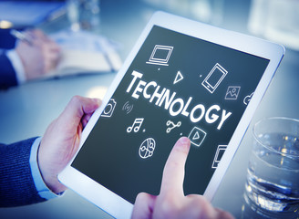 Technology Connecting Cloud Network Concept