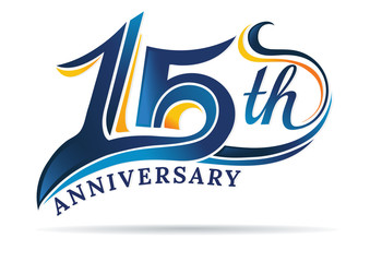 anniversary emblems 15 in anniversary concept template design