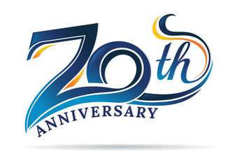 anniversary emblems 70 in anniversary concept template design