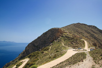 Wanderweg von Exo Gonia nach Kamari, Santorini