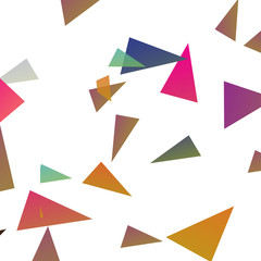 Colored triangles on a white background.
