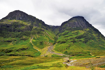 Fototapeta na wymiar landscapes and villages of the highlands, Scotland