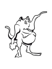 Monster funny proboscis