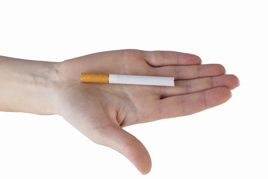 Cigarette in a hand