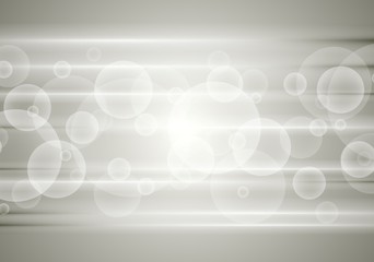 Abstract grey tech background with circles