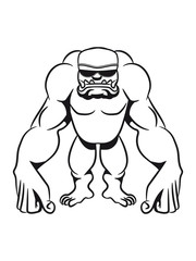 Monster funny sunglasses muscles