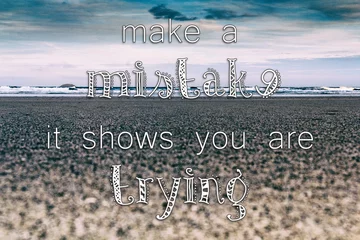 Abwaschbare Fototapete Inspirierende Botschaft Inspirierendes Zitat auf einem Retro-Stil-Hintergrund