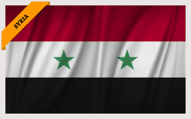National flag of Syria - waving edition