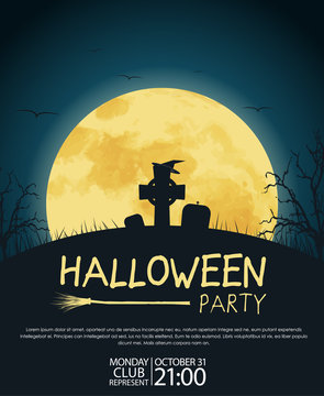 Design posters Halloween parties