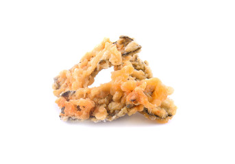 Dry seaweed,isolated on white background.