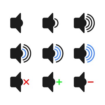 Audio Speaker Volume Icons