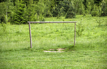 handmade football goal