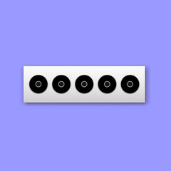 Fototapeta premium Black icon biathlon targets